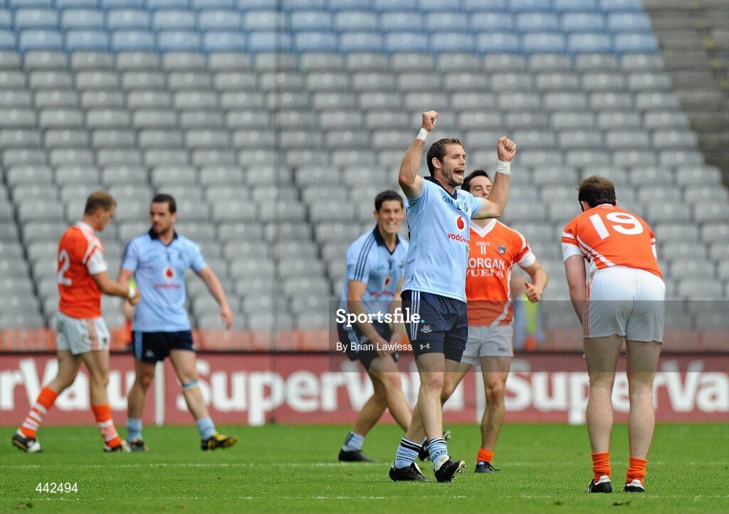 17 July 2010; Dublin's Darren Magee celebrates at the final whistle. GAA Football All-Ireland Senior Championship Qualifier Round 3, Dublin v Armagh, Croke Park, Dublin. Picture credit: Brian Lawless / SPORTSFILE