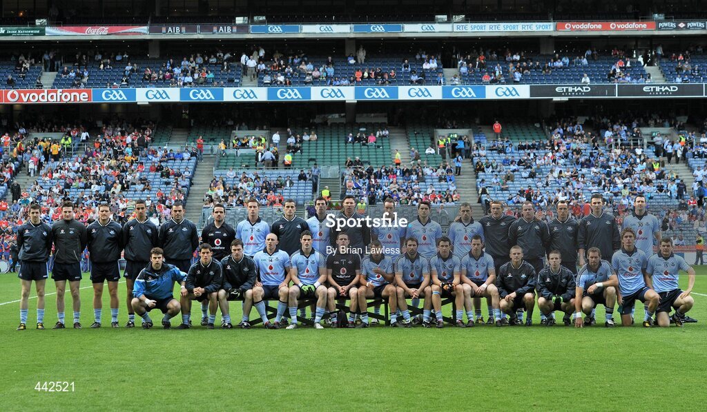 17 July 2010; The Dublin squad. GAA Football All-Ireland Senior Championship Qualifier Round 3, Dublin v Armagh, Croke Park, Dublin. Picture credit: Brian Lawless / SPORTSFILE