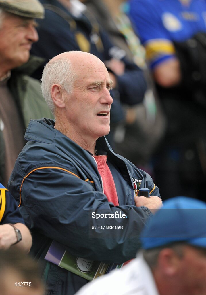 18 July 2010; Antrim manager Dinny Cahill watches the game from the terraces. GAA Hurling All-Ireland Senior Championship Phase 3, Tipperary v Offaly, O'Moore Park, Portlaoise, Co. Laois. Picture credit: Ray McManus / SPORTSFILE