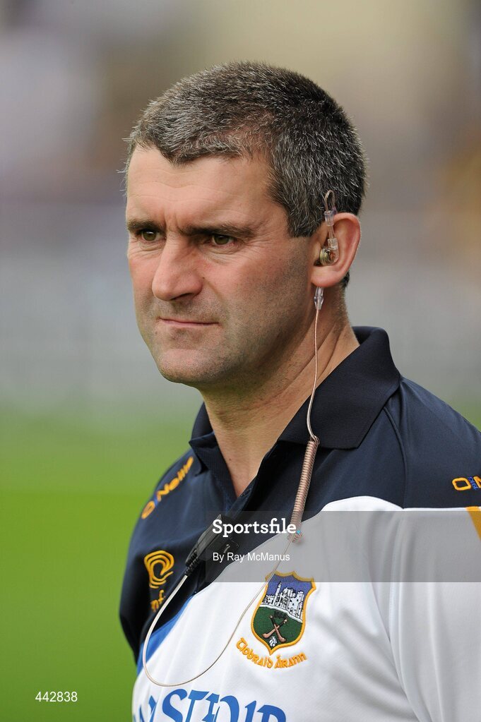 18 July 2010; The Tipperary manager Liam Sheedy watches the last few minutes of the game. GAA Hurling All-Ireland Senior Championship Phase 3, Tipperary v Offaly, O'Moore Park, Portlaoise, Co. Laois. Picture credit: Ray McManus / SPORTSFILE