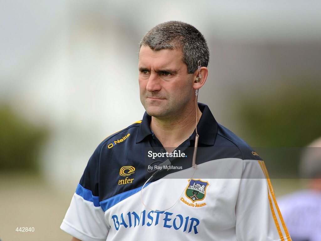 18 July 2010; The Tipperary manager Liam Sheedy watches the last few minutes of the game. GAA Hurling All-Ireland Senior Championship Phase 3, Tipperary v Offaly, O'Moore Park, Portlaoise, Co. Laois. Picture credit: Ray McManus / SPORTSFILE