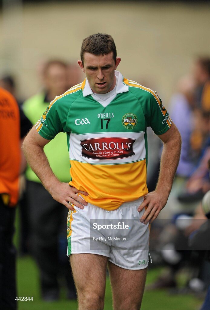 18 July 2010; Kevin Brady, Offaly, who was sent off in the last few minutes of the game. GAA Hurling All-Ireland Senior Championship Phase 3, Tipperary v Offaly, O'Moore Park, Portlaoise, Co. Laois. Picture credit: Ray McManus / SPORTSFILE
