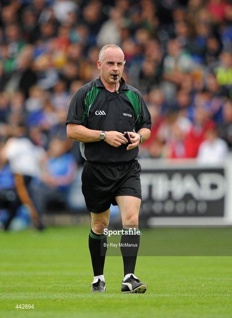 18 July 2010; Referee John Sexton. GAA Hurling All-Ireland Senior Championship Phase 3, Tipperary v Offaly, O'Moore Park, Portlaoise, Co. Laois. Picture credit: Ray McManus / SPORTSFILE