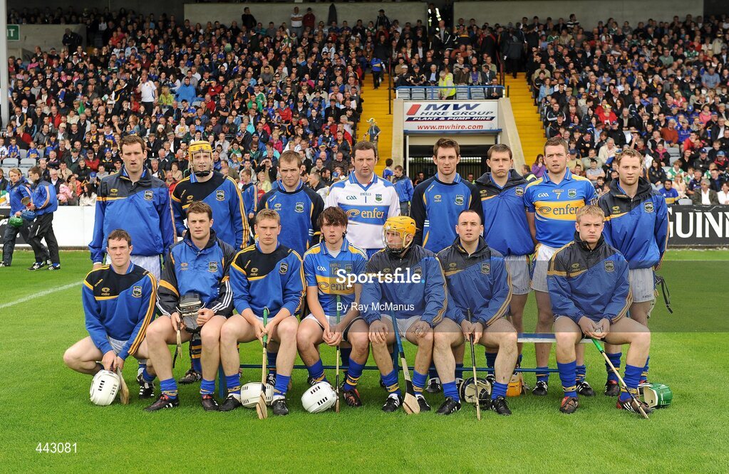 18 July 2010; The Tipperary team. GAA Hurling All-Ireland Senior Championship Phase 3, Tipperary v Offaly, O'Moore Park, Portlaoise, Co. Laois. Picture credit: Ray McManus / SPORTSFILE
