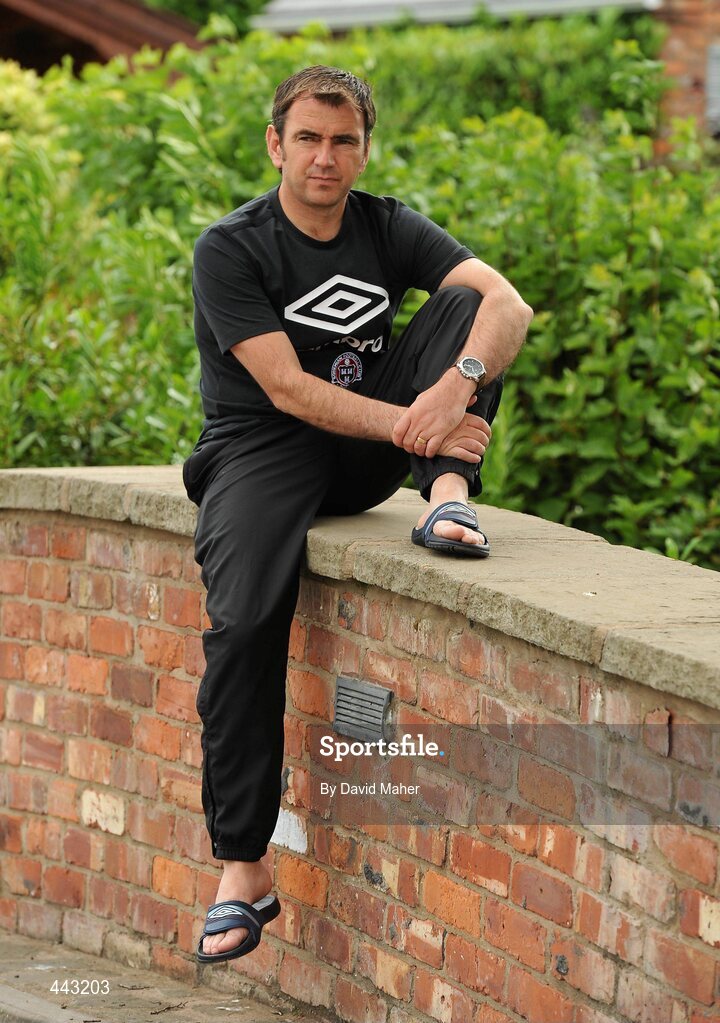 19 July 2010; Bohemians manager Pat Fenlon relaxing at their hotel ahead of their UEFA Champions League First Qualifying Round 2nd Leg game against The New Saints FC on Tuesday. Lion Keys Hotel, Oswestry, Wales. Picture credit: David Maher / SPORTSFILE