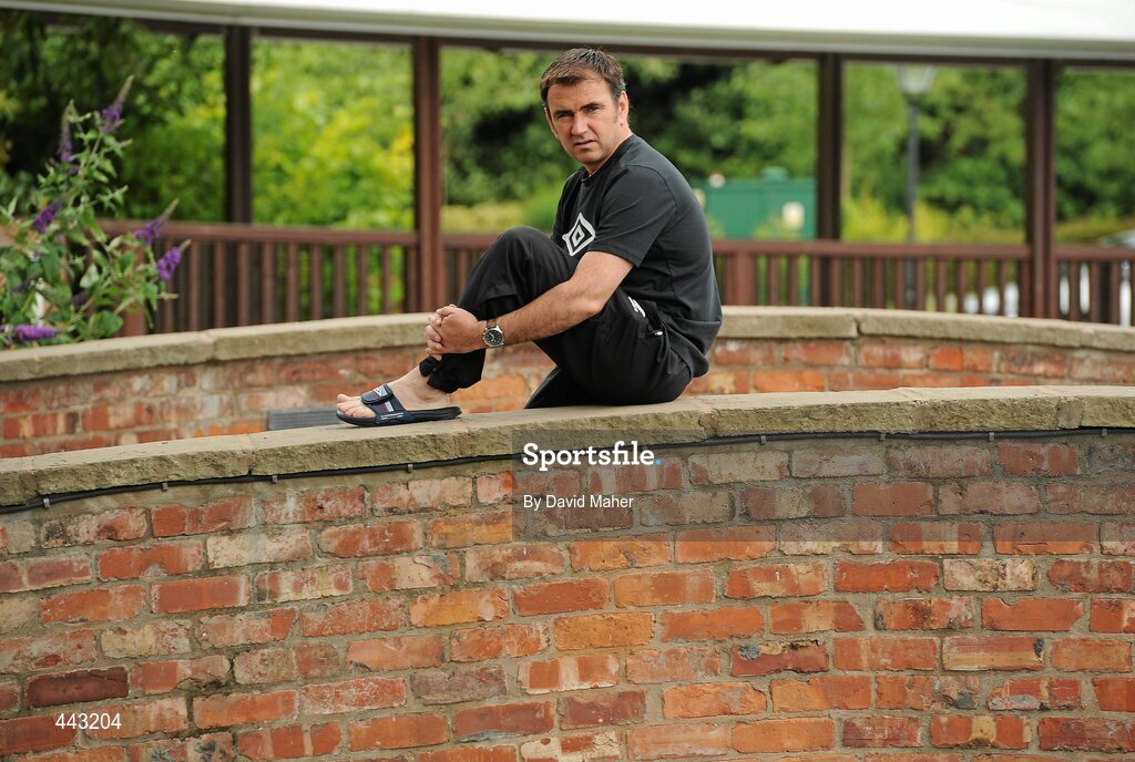 19 July 2010; Bohemians manager Pat Fenlon relaxing at their hotel ahead of their UEFA Champions League First Qualifying Round 2nd Leg game against The New Saints FC on Tuesday. Lion Keys Hotel, Oswestry, Wales. Picture credit: David Maher / SPORTSFILE