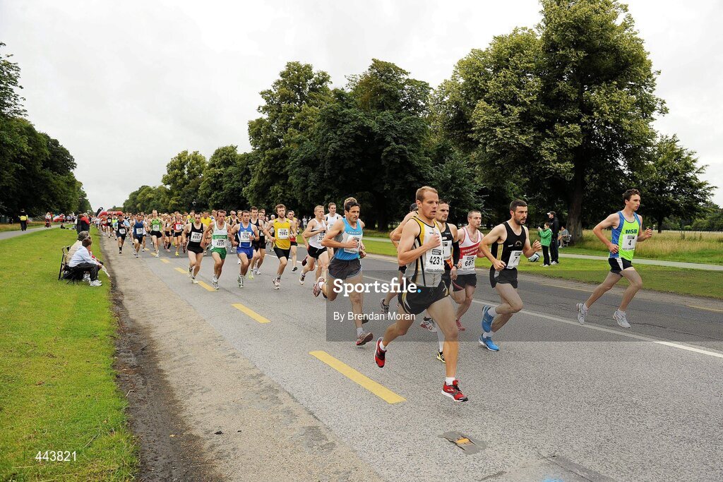 17 July 2010; A general view of the start of the Lifestyle Sports - adidas Irish Runner 5 Mile Race. The Phoenix Park, Dublin. Picture credit: Brendan Moran / SPORTSFILE