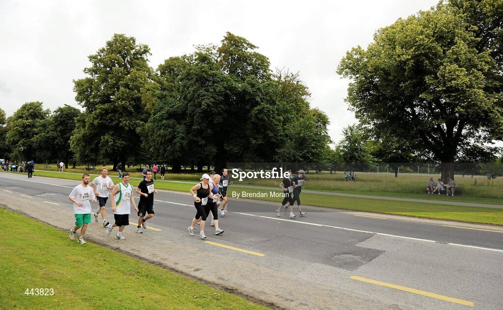 17 July 2010; A general view of some of the fun runners at the start of the Lifestyle Sports - adidas Irish Runner 5 Mile Race. The Phoenix Park, Dublin. Picture credit: Brendan Moran / SPORTSFILE