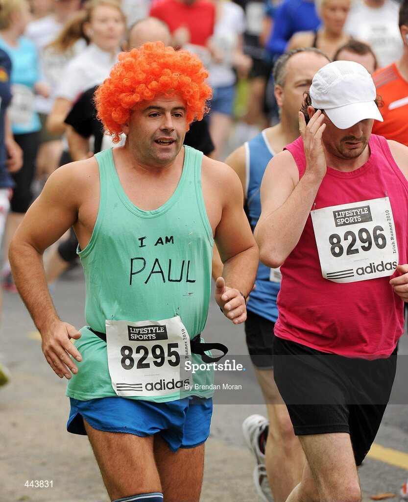 17 July 2010; Paul O'Loughlin, from Dublin, in action during the Lifestyle Sports - adidas Irish Runner 5 Mile Race. The Phoenix Park, Dublin. Picture credit: Brendan Moran / SPORTSFILE