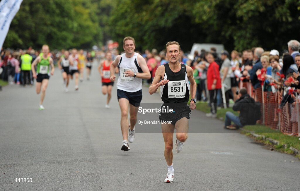 17 July 2010; Paul Cowhie, 8531, Civil Service AC, Dublin, in action during the Lifestyle Sports - adidas Irish Runner 5 Mile Race. The Phoenix Park, Dublin. Picture credit: Brendan Moran / SPORTSFILE