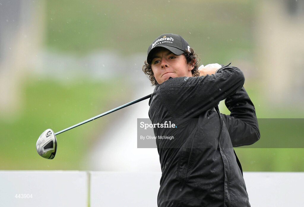 21 July 2010; Rory McIlroy drives at the first hole during the 2010 Lough Erne Challenge. Lough Erne Resort, Enniskillen, Co. Fermanagh. Picture credit: Oliver McVeigh / SPORTSFILE