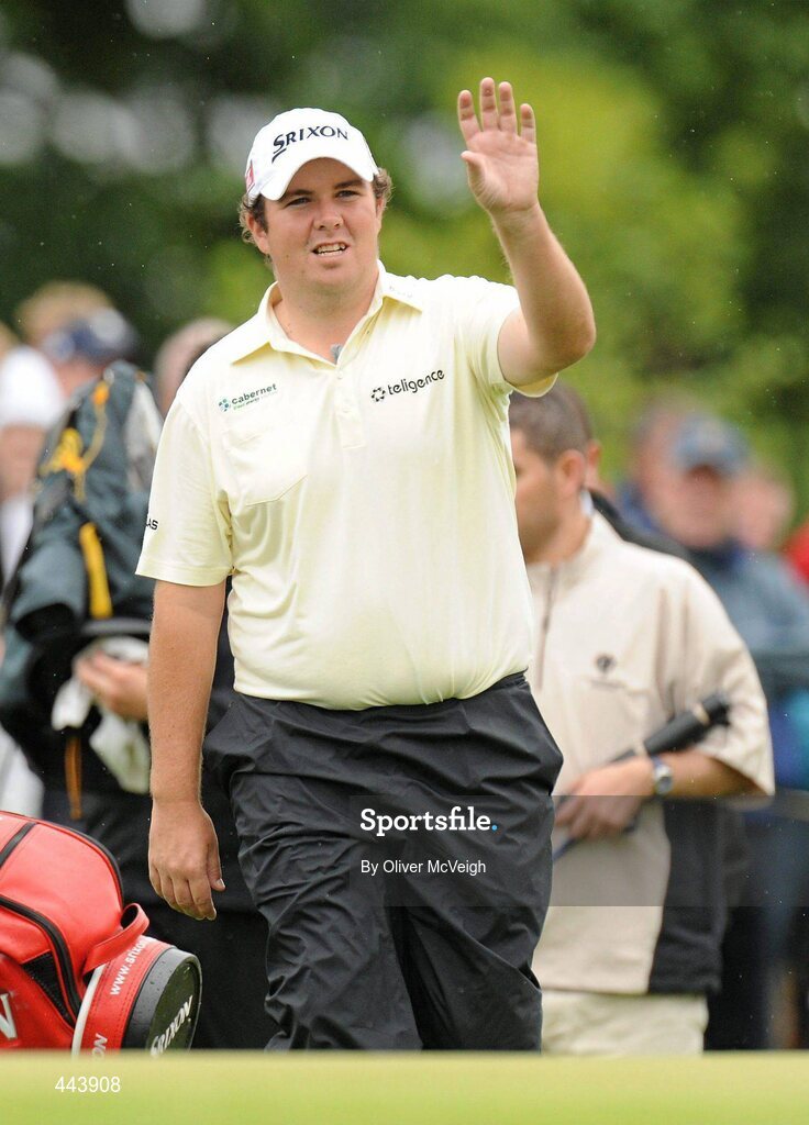 21 July 2010; Shane Lowry coming on to the fifth green during the 2010 Lough Erne Challenge. Lough Erne Resort, Enniskillen, Co. Fermanagh. Picture credit: Oliver McVeigh / SPORTSFILE