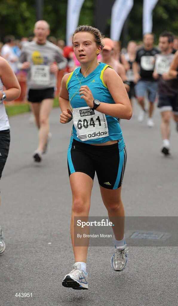 17 July 2010; Alice Coppen, Co. Wexford, in action during the Lifestyle Sports - adidas Irish Runner 5 Mile Race. The Phoenix Park, Dublin. Picture credit: Brendan Moran / SPORTSFILE