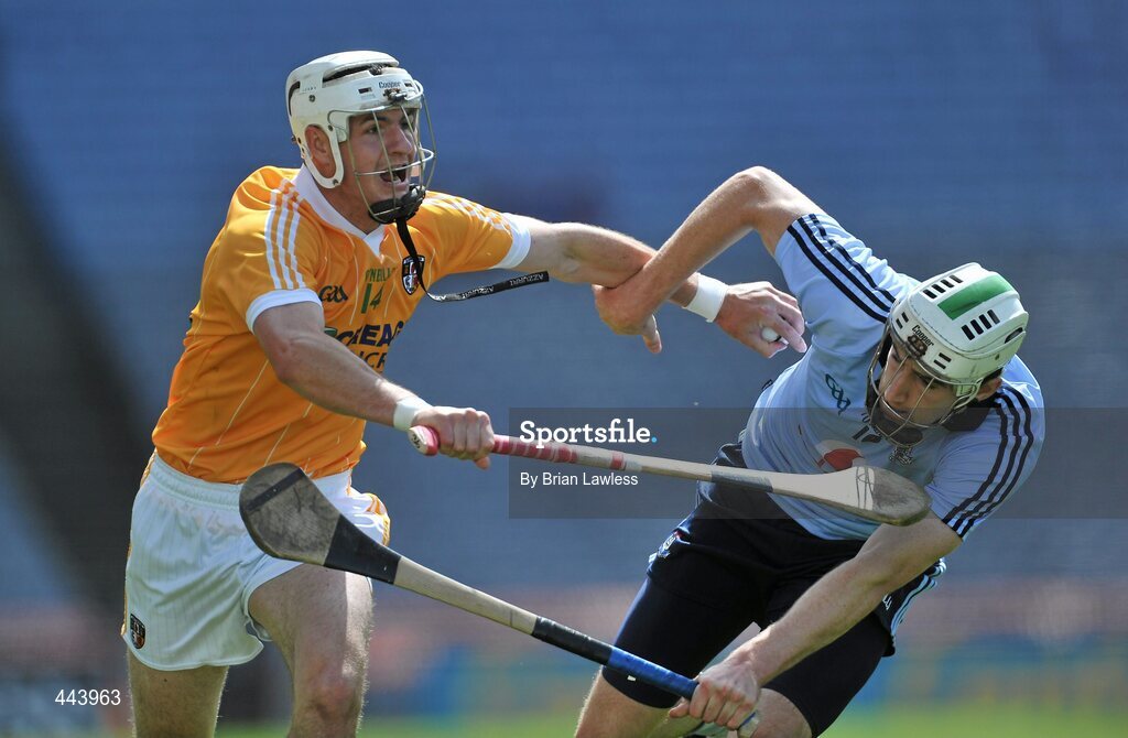 17 July 2010; Liam Watson, Antrim, in action against Peter Kelly, Dublin. GAA Hurling All-Ireland Senior Championship Phase 3, Dublin v Antrim, Croke Park, Dublin. Picture credit: Brian Lawless / SPORTSFILE