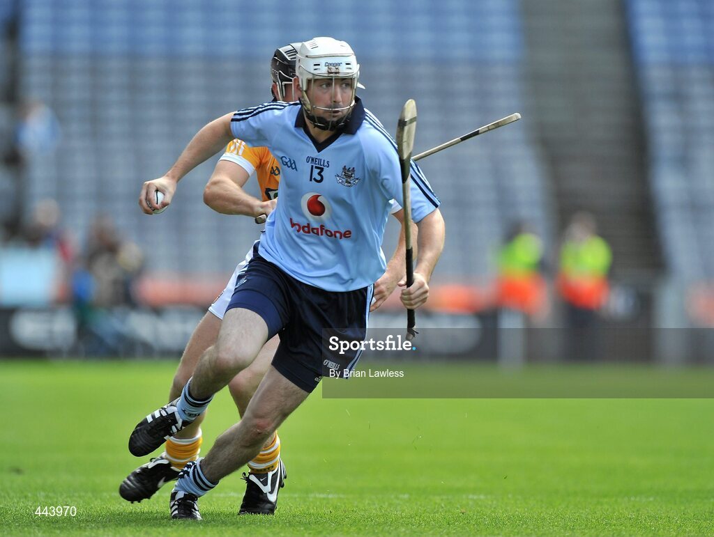17 July 2010; Peadar Carton, Dublin, in action against Seán Delargy, Antrim. GAA Hurling All-Ireland Senior Championship Phase 3, Dublin v Antrim, Croke Park, Dublin. Picture credit: Brian Lawless / SPORTSFILE