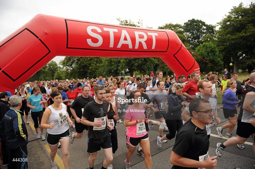 17 July 2010; A general view of the start of the Lifestyle Sports - adidas Irish Runner 5 Mile Race. The Phoenix Park, Dublin. Picture credit: Ray McManus / SPORTSFILE
