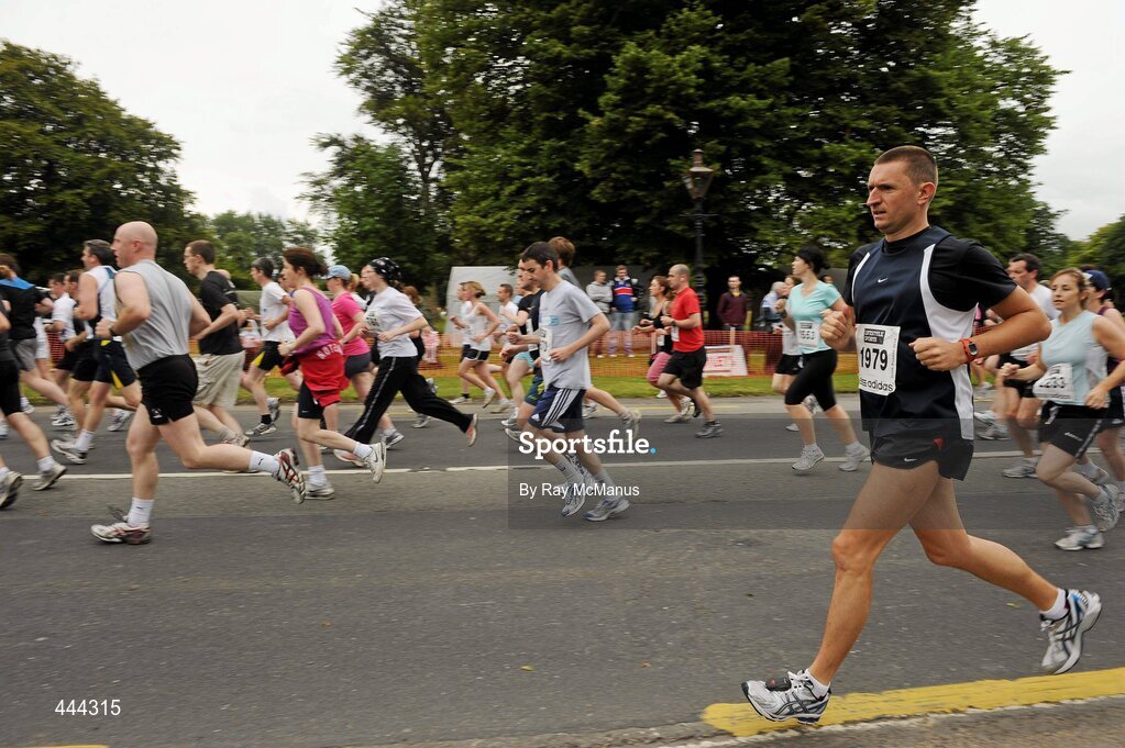 17 July 2010; Conor Simpson, from the Navan Road, Dublin, in action during the Lifestyle Sports - adidas Irish Runner 5 Mile Race. The Phoenix Park, Dublin. Picture credit: Ray McManus / SPORTSFILE