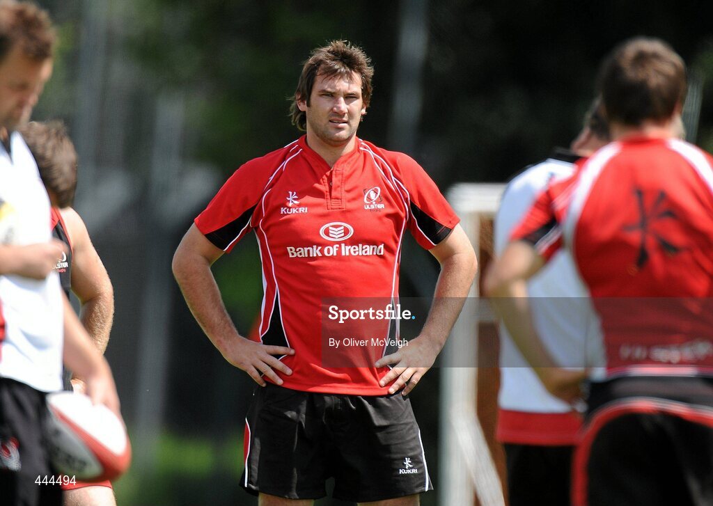 23 July 2010; Ulster's Pedrie Wannenburg, during squad training ahead of their opening pre-season friendly game against Bath, in Ravenhill Park, on August the 13th. Ulster Rugby Squad Training, Newforge Country Club, Belfast, Co. Antrim. Picture credit: Oliver McVeigh / SPORTSFILE