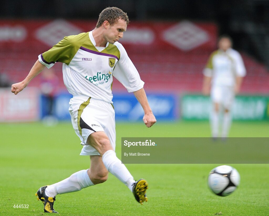 22 July 2010; Conan Byrne, Sporting Fingal. UEFA Europa League Second Qualifying Round, 2nd Leg, Sporting Fingal v CS Marítimo, Dalymount Park, Dublin. Picture credit: Matt Browne / SPORTSFILE