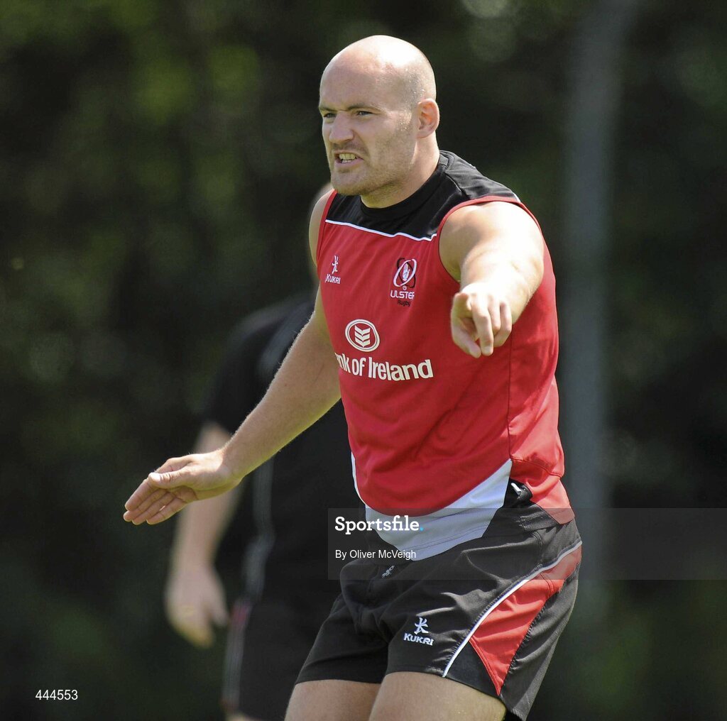 23 July 2010; Ulster's Tim Barker during squad training ahead of their opening pre-season friendly game against Bath, in Ravenhill Park, on August the 13th. Ulster Rugby Squad Training, Newforge Country Club, Belfast, Co. Antrim. Picture credit: Oliver McVeigh / SPORTSFILE