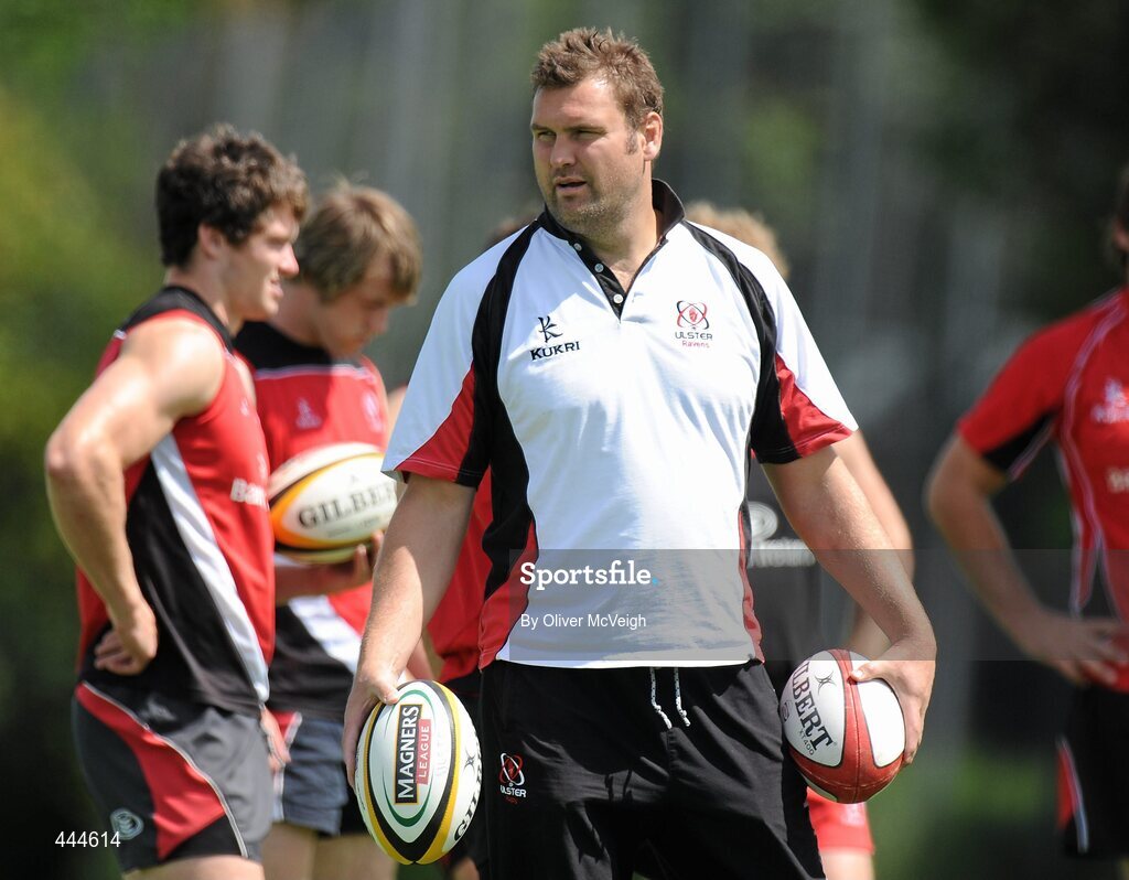 23 July 2010; Ulster's assistant coach Jeremy Davidson during squad training ahead of their opening pre-season friendly game against Bath, in Ravenhill Park, on August the 13th. Ulster Rugby Squad Training, Newforge Country Club, Belfast, Co. Antrim. Picture credit: Oliver McVeigh / SPORTSFILE
