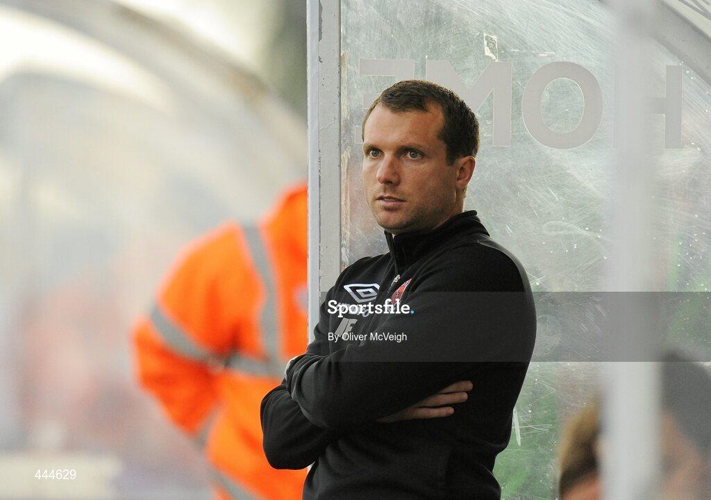 22 July 2010; Dundalk manager Ian Foster. UEFA Europa League Second Qualifying Round, 2nd Leg, Dundalk v PFC Levski Sofia, Oriel Park, Dundalk, Co. Louth. Picture credit: Oliver McVeigh / SPORTSFILE