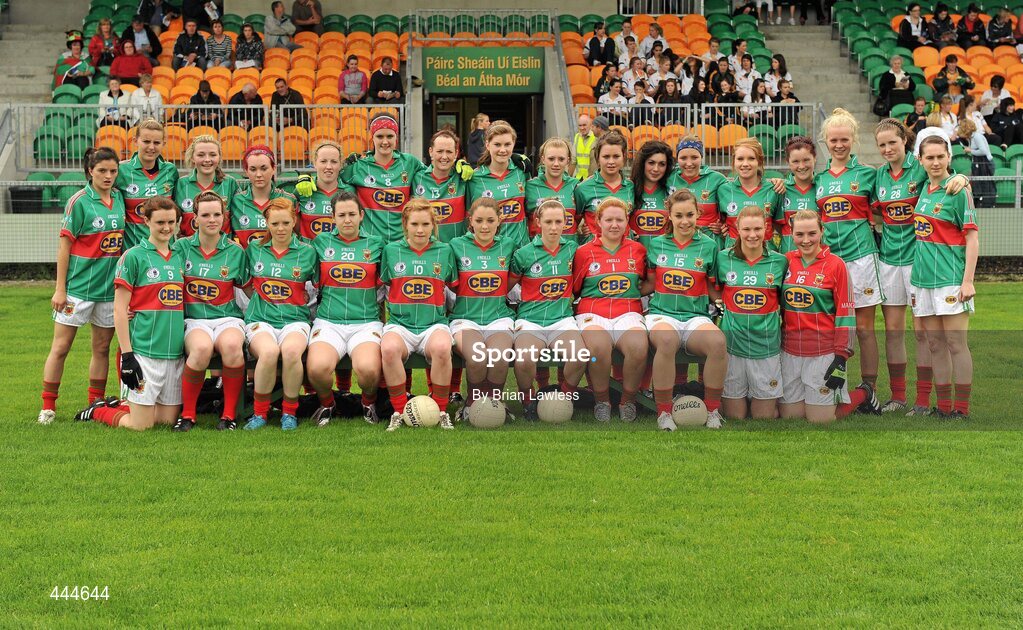 24 July 2010; The Mayo squad. Ladies Gaelic Football Minor A Shield All-Ireland Final, Mayo v Westmeath, Seán O'Heslin GAA Cub, Ballinamore, Co. Leitrim. Picture credit: Brian Lawless / SPORTSFILE