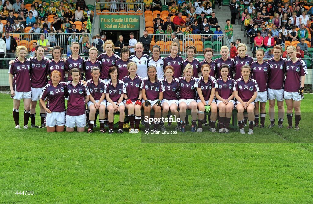 24 July 2010; The Galway squad. Ladies Gaelic Football Minor A Championship All-Ireland Final, Donegal v Galway, Seán O'Heslin GAA Cub, Ballinamore, Co. Leitrim. Picture credit: Brian Lawless / SPORTSFILE
