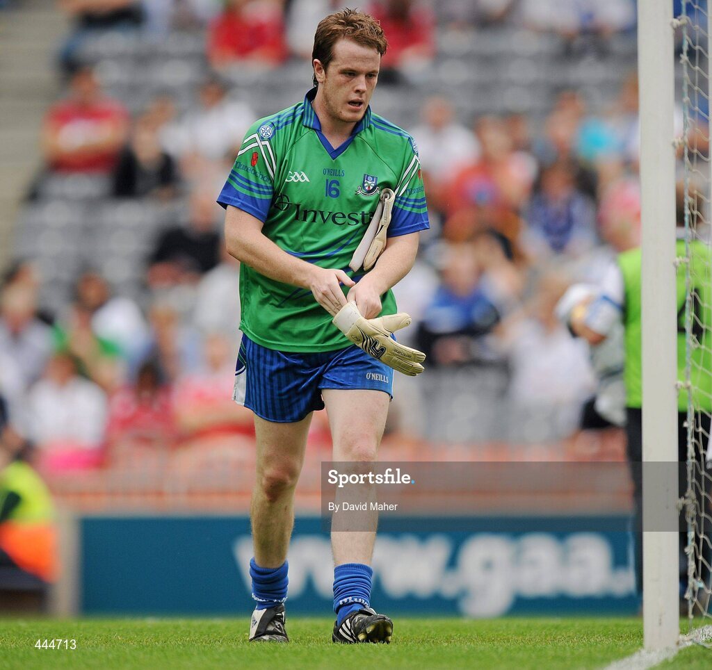 24 July 2010; Monaghan goalkeeper Shane Duffy after changing his jersey. GAA Football All-Ireland Senior Championship Qualifier, Round 4, Monaghan v Kildare, Croke Park, Dublin. Picture credit: David Maher / SPORTSFILE