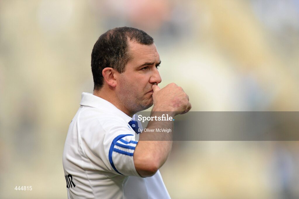 24 July 2010; Monaghan manager Seamus McEnaney on the line in the closing minutes of the match. GAA Football All-Ireland Senior Championship Qualifier, Round 4, Monaghan v Kildare, Croke Park, Dublin. Picture credit: Oliver McVeigh / SPORTSFILE