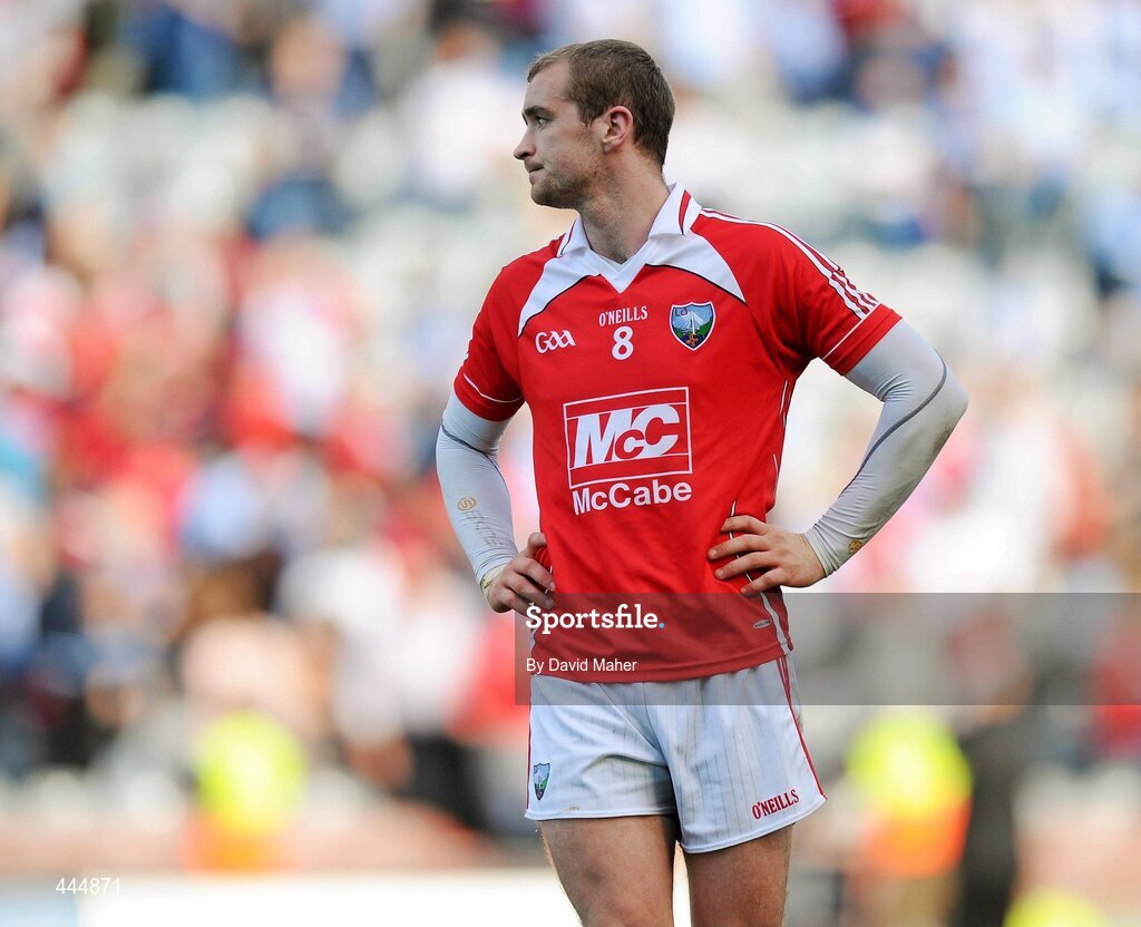 24 July 2010; A disappointed Paddy Keenan, Louth captain, at the end of the game. GAA Football All-Ireland Senior Championship Qualifier, Round 4, Dublin v Louth, Croke Park, Dublin. Picture credit: David Maher / SPORTSFILE