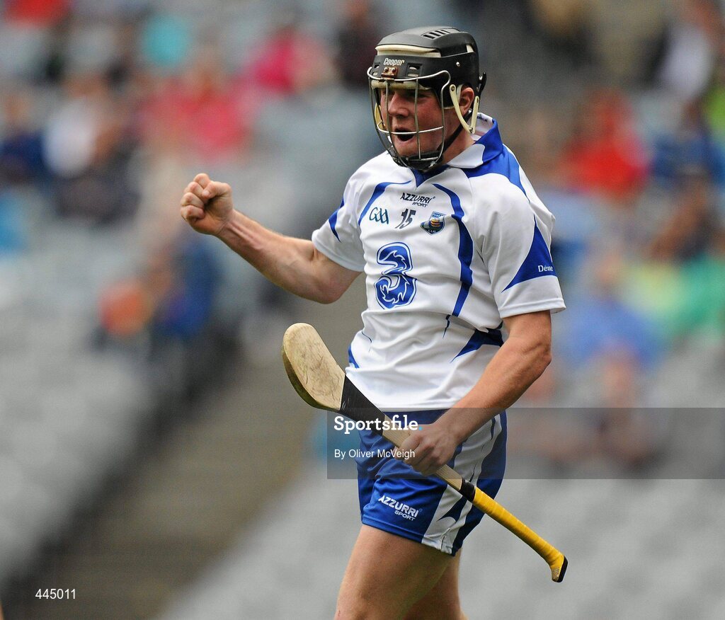 25 July 2010; Jake Dillon, Waterford, celebrates after scoring his side's second goal. ESB GAA Hurling All-Ireland Minor Championship Quarter-Final, Waterford v Galway, Croke Park, Dublin. Picture credit: Oliver McVeigh / SPORTSFILE