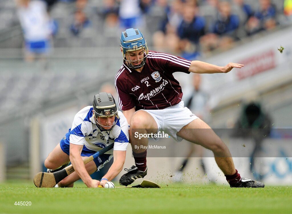 25 July 2010; Jake Dillon, Waterford, in action against Cormac Diviney, Galway. ESB GAA Hurling All-Ireland Minor Championship Quarter-Final, Waterford v Galway, Croke Park, Dublin. Picture credit: Ray McManus / SPORTSFILE