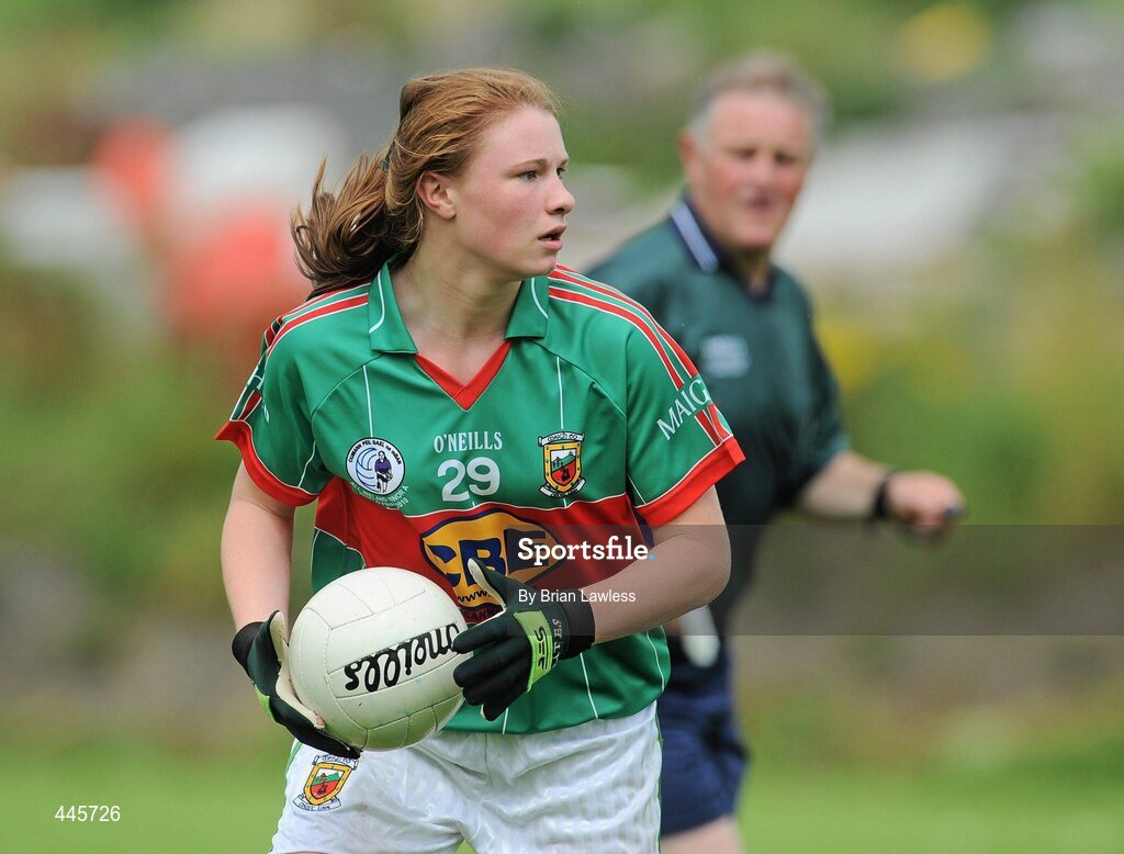 24 July 2010; Aileen Gilroy, Mayo. Ladies Gaelic Football Minor A Shield All-Ireland Final, Mayo v Westmeath, Seán O'Heslin GAA Cub, Ballinamore, Co. Leitrim. Picture credit: Brian Lawless / SPORTSFILE