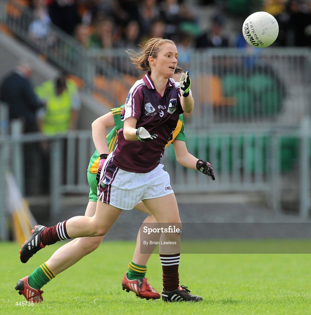 24 July 2010; Maria Connell, Galway. Ladies Gaelic Football Minor A Championship All-Ireland Final, Donegal v Galway, Seán O'Heslin GAA Cub, Ballinamore, Co. Leitrim. Picture credit: Brian Lawless / SPORTSFILE