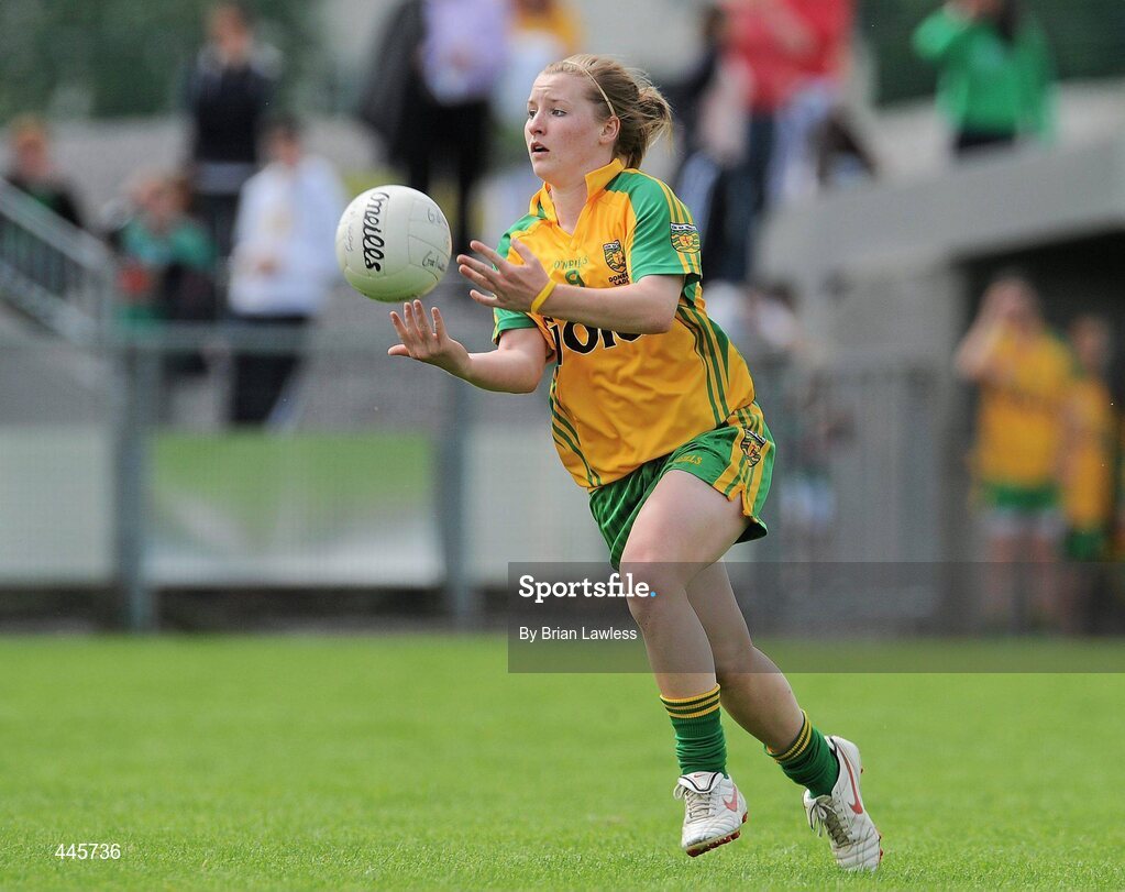 24 July 2010; Niamh McLaughlin, Donegal. Ladies Gaelic Football Minor A Championship All-Ireland Final, Donegal v Galway, Seán O'Heslin GAA Cub, Ballinamore, Co. Leitrim. Picture credit: Brian Lawless / SPORTSFILE