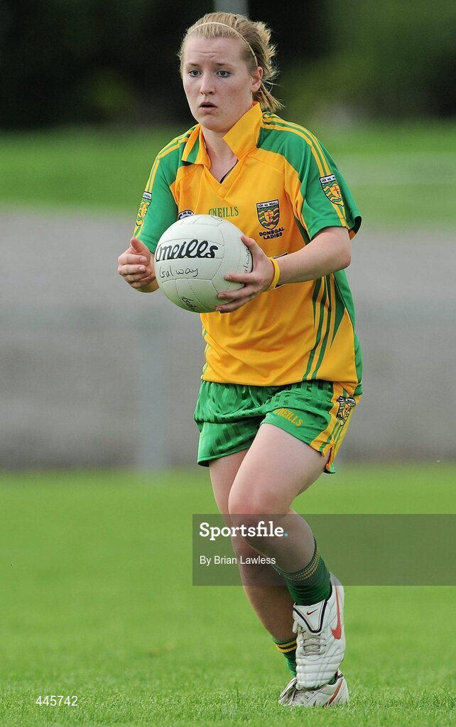 24 July 2010; Niamh McLaughlin, Donegal. Ladies Gaelic Football Minor A Championship All-Ireland Final, Donegal v Galway, Seán O'Heslin GAA Cub, Ballinamore, Co. Leitrim. Picture credit: Brian Lawless / SPORTSFILE