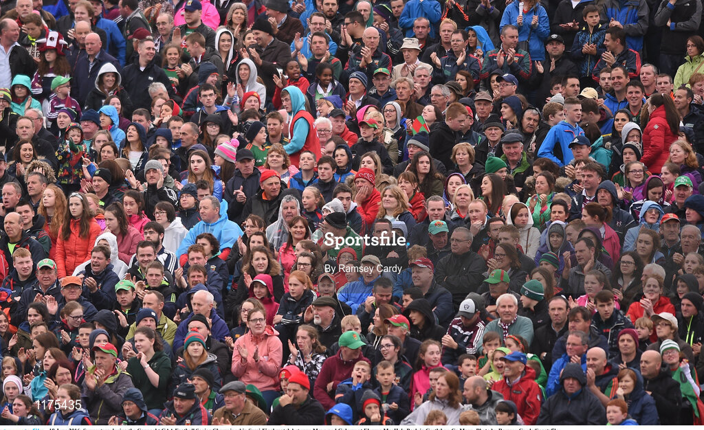 18 June 2016; Supporters during the Connacht GAA Football Senior Championship Semi-Final match between Mayo and Galway at Elverys MacHale Park in Castlebar, Co Mayo. Photo by Ramsey Cardy/Sportsfile