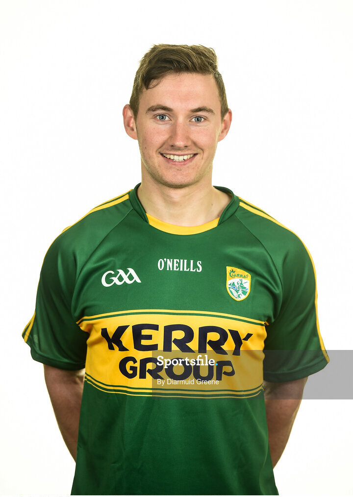 18 June 2016; James O'Donoghue, Kerry. Kerry Football Squad Portraits 2016, Fitzgerald Stadium, Killarney, Co. Kerry. Photo by Diarmuid Greene/Sportsfile
