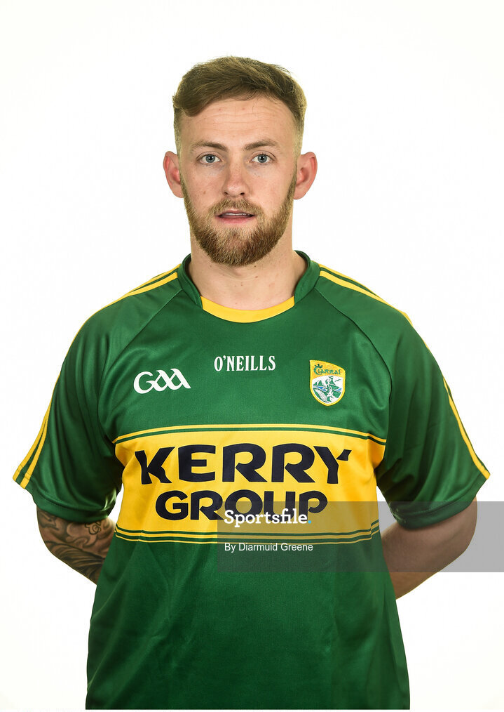 18 June 2016; Barry John Keane, Kerry. Kerry Football Squad Portraits 2016, Fitzgerald Stadium, Killarney, Co. Kerry. Photo by Diarmuid Greene/Sportsfile