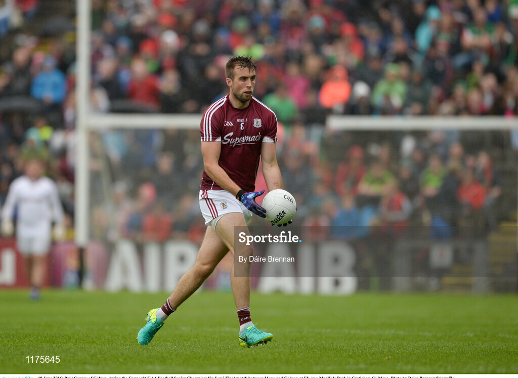 18 June 2016; Paul Conroy of Galway during the Connacht GAA Football Senior Championship Semi-Final match between Mayo and Galway at Elverys MacHale Park in Castlebar, Co Mayo. Photo by Daire Brennan/Sportsfile