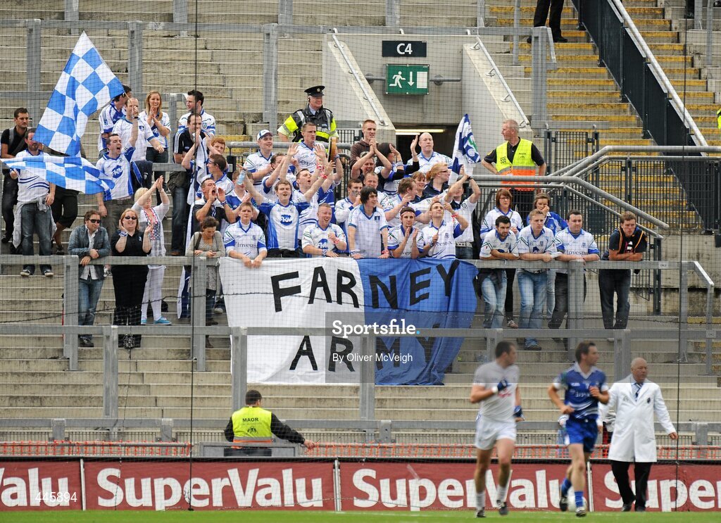 24 July 2010; Monaghan supporters on Hill 16. GAA Football All-Ireland Senior Championship Qualifier, Round 4, Monaghan v Kildare, Croke Park, Dublin. Picture credit: Oliver McVeigh / SPORTSFILE