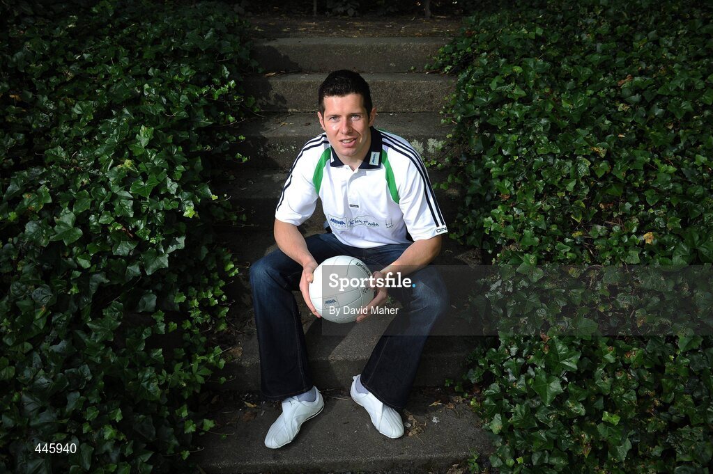 28 July 2010; Sean Cavanagh, Tyrone, at the launch of the MBNA Kick Fada 2010. The 11th annual MBNA Kick Fada will take place at Bray Emmets GAA Club on Saturday 11th September and will feature over 20 stars of inter county Gaelic football. Bank of America and MBNA, Hatch Street, Dublin and Iveagh Gardens. Picture credit: David Maher / SPORTSFILE