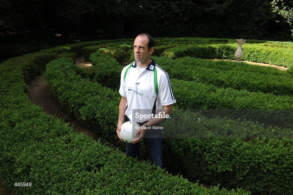 28 July 2010; Dermot Earley, Kildare, at the launch of the MBNA Kick Fada 2010. The 11th annual MBNA Kick Fada will take place at Bray Emmets GAA Club on Saturday 11th September and will feature over 20 stars of inter county Gaelic football. Bank of America and MBNA, Hatch Street, Dublin and Iveagh Gardens. Picture credit: David Maher / SPORTSFILE
