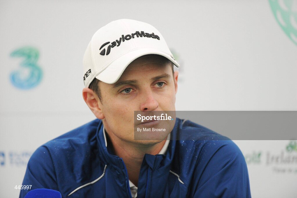28 July 2010; Justin Rose, England, during a press conference before his round. 3 Irish Open Golf Championship - Pro Am, Killeen Course, Killarney Golf & Fishing Club, Killarney, Co. Kerry. Picture credit: Matt Browne / SPORTSFILE