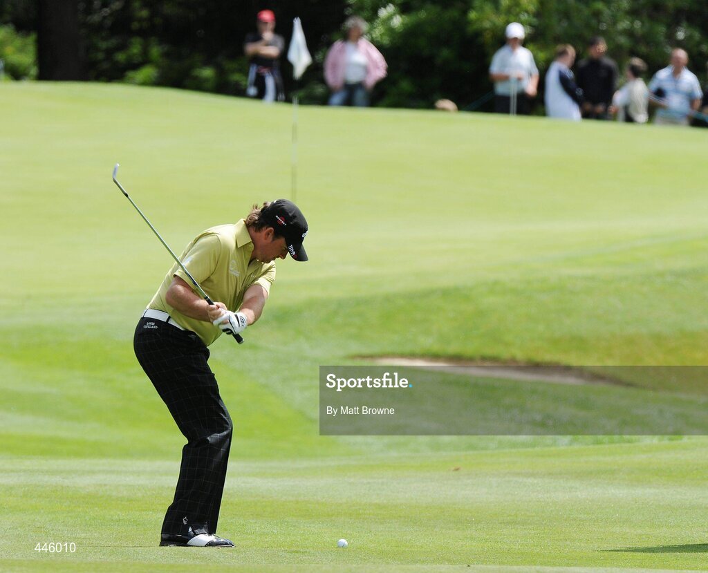 28 July 2010; Graeme McDowell pitches onto the second green. 3 Irish Open Golf Championship - Pro Am, Killeen Course, Killarney Golf & Fishing Club, Killarney, Co. Kerry. Picture credit: Matt Browne / SPORTSFILE