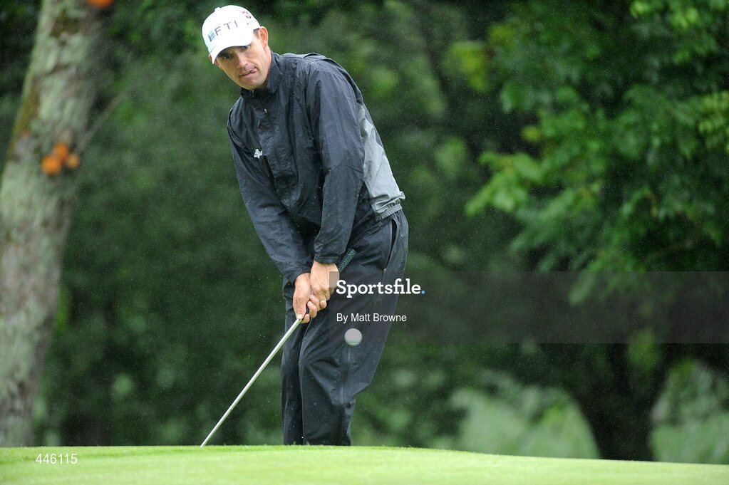 28 July 2010; Padraig Harrington pitches onto the 9th green. 3 Irish Open Golf Championship - Pro Am, Killeen Course, Killarney Golf & Fishing Club, Killarney, Co. Kerry. Picture credit: Matt Browne / SPORTSFILE