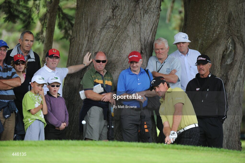 28 July 2010; Graeme McDowell pitches onto the 16th green. 3 Irish Open Golf Championship - Pro Am, Killeen Course, Killarney Golf & Fishing Club, Killarney, Co. Kerry. Picture credit: Matt Browne / SPORTSFILE