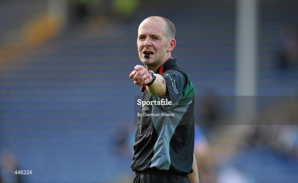 28 July 2010; Referee Cathal McAllister, Cork. Bord Gáis Energy GAA Hurling Under 21 Munster Championship Final, Tipperary v Clare, Semple Stadium, Thurles, Co. Tipperary. Picture credit: Diarmuid Greene / SPORTSFILE