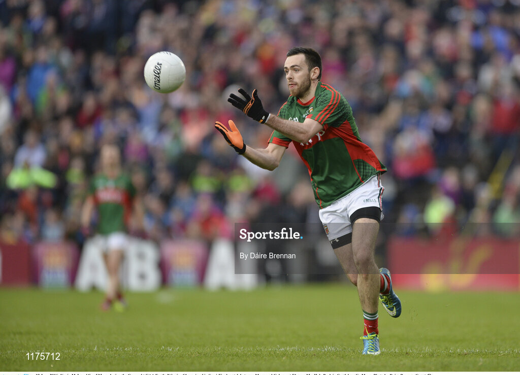 18 June 2016; Kevin McLoughlin of Mayo during the Connacht GAA Football Senior Championship Semi-Final match between Mayo and Galway at Elverys MacHale Park in Castlebar, Co Mayo. Photo by Daire Brennan/Sportsfile